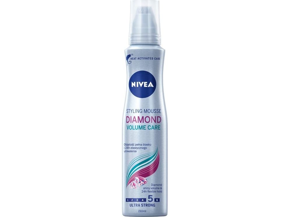 Nivea Nivea Hair Care Styling Diamond Volume Care Ultra Strong Hair Mousse 150ml
