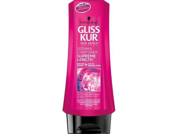 Schwarzkopf Gliss Kur Supreme Length Hair conditioner for easy detangling 200ml