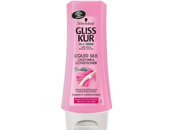 Schwarzkopf Gliss Kur Liquid Silk Conditioner for krøllete og sprøtt hår 200 ml