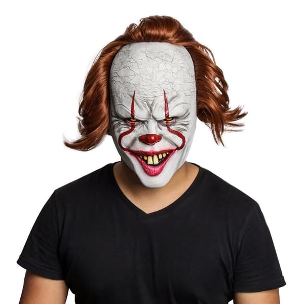 Pennywise-mask i Latex - Halloween