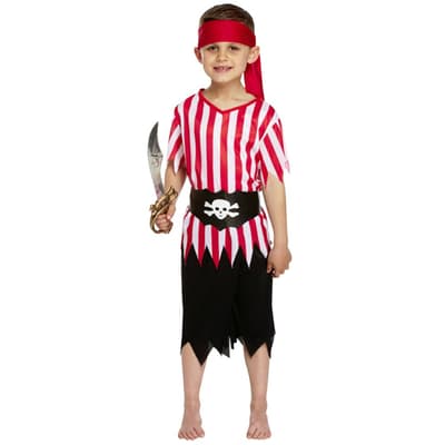Pirat, Maskerade - Halloween - 7-9 år