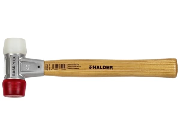 Halder BASEPLEX mallets w. zinc die cast housing & wooden handle