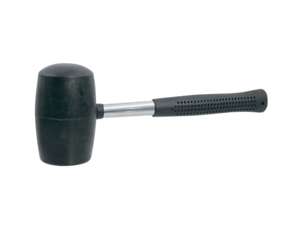 Modeco Rubber hammer with steel handle 450g (MN-31-124)