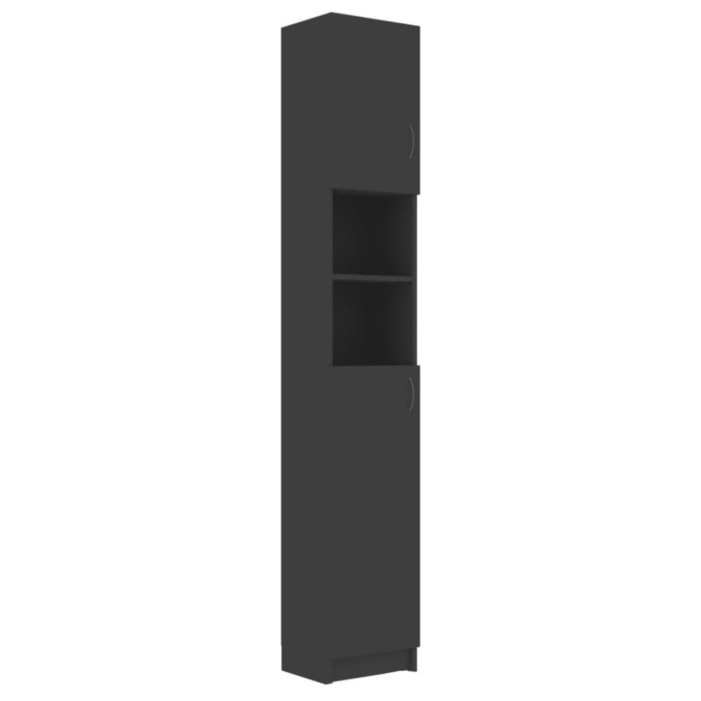 vidaXL Kylpyhuonekaappi harmaa 32x25 5x190 cm lastulevy