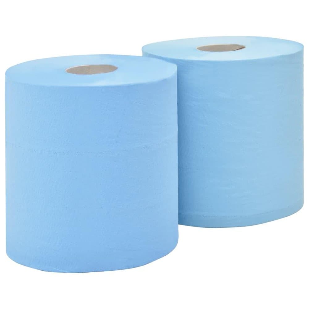 vidaXL Industrielle papirruller 2 lag 2 ruller 20 cm blå