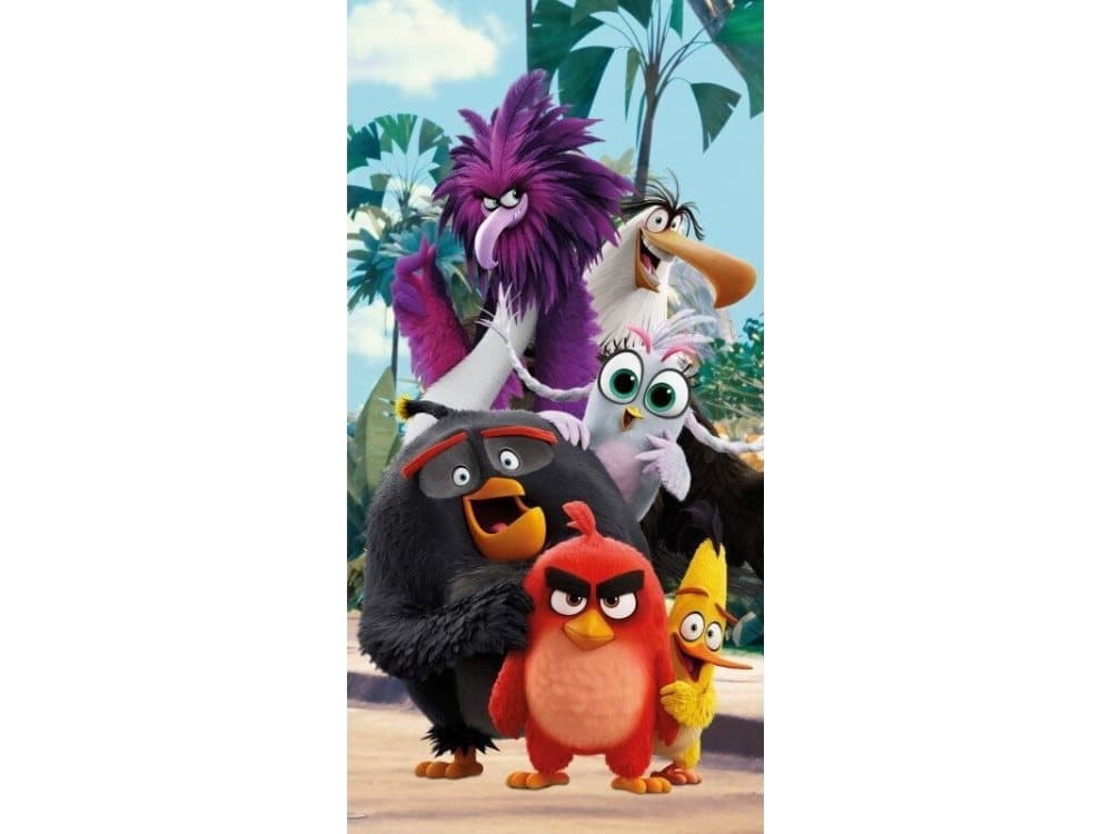 Eurofirany Vaikiškas rankšluostis Angry Birds, 70x140cm