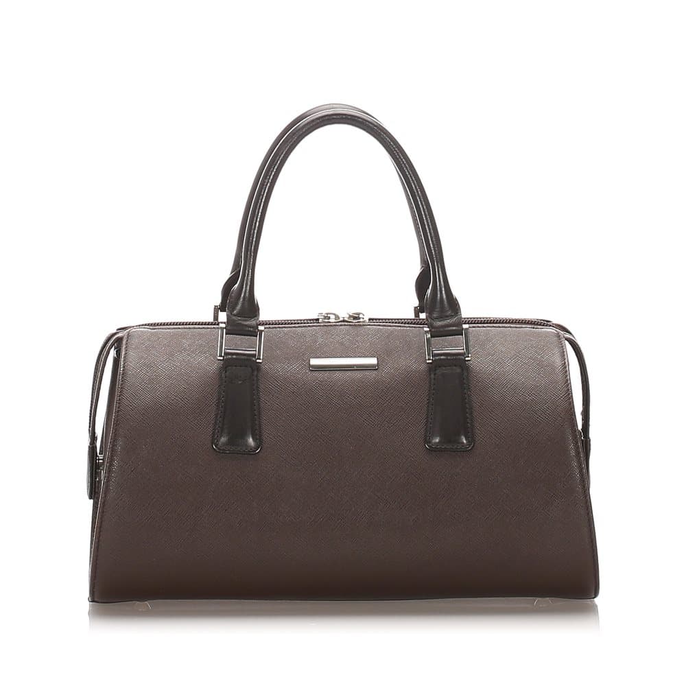 Burberry Leather Handbag Brown
