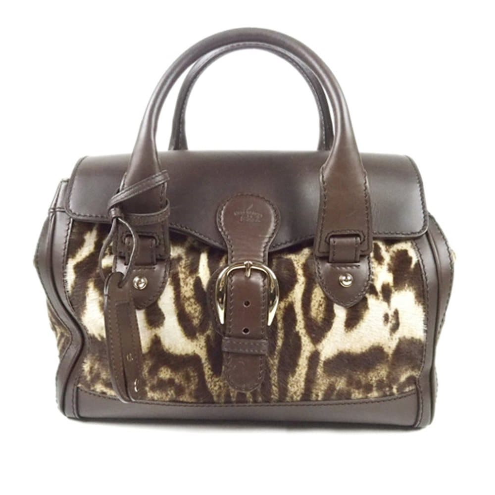 Gucci Heritage Pony Hair Handbag Brown