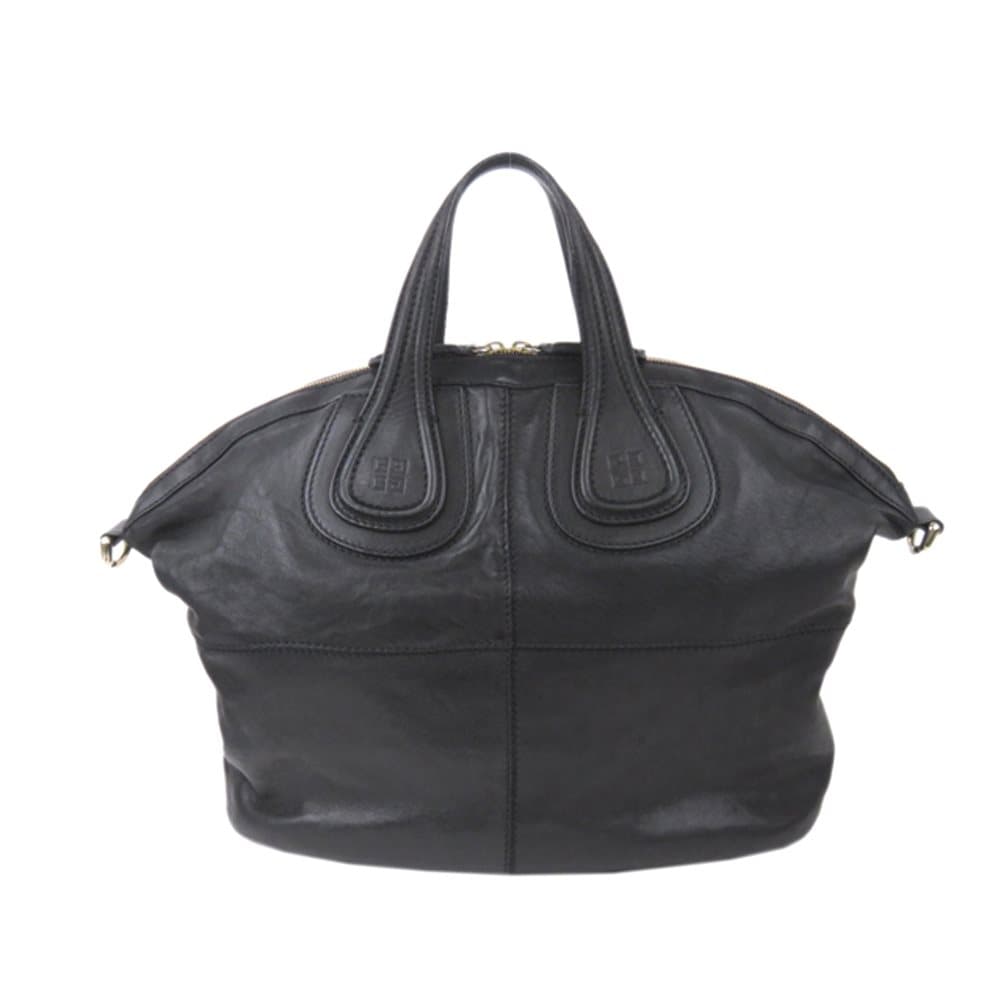 Givenchy Nightingale Leather Satchel Black