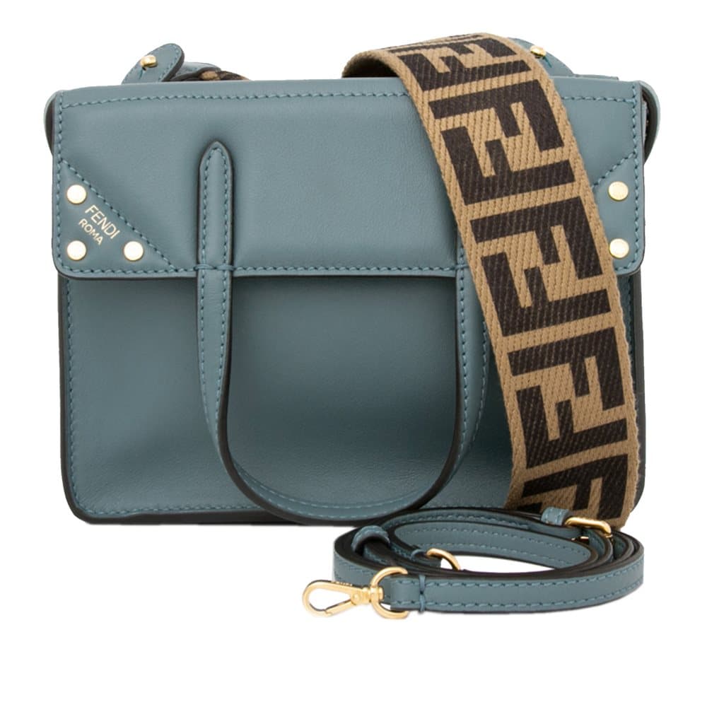 Fendi Small Fendi Flip Bag Blue