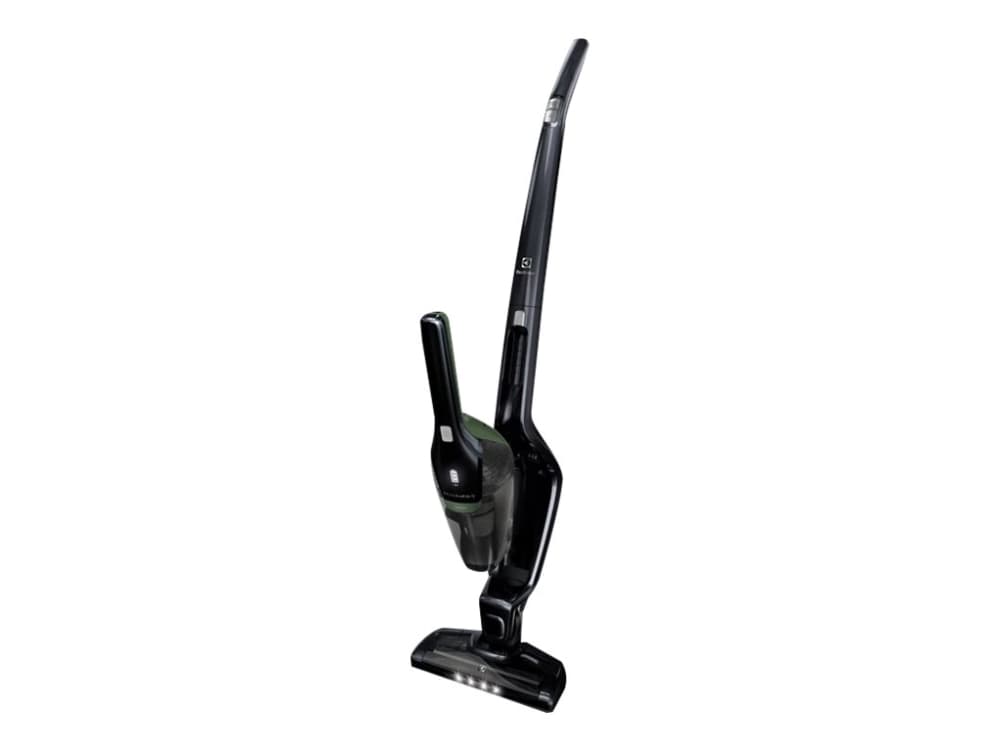 Electrolux Ergorapido Green EER7GREEN - Dammsugare - skaft/handhållen (2-i-1) - utan påse - sladdlös - Ebenholt