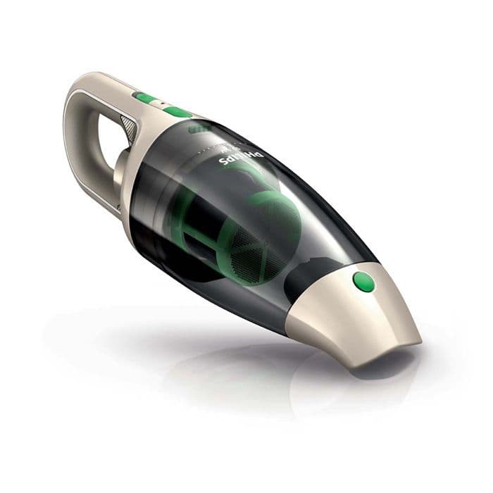 PHILIPS Johdoton, pussiton käsikäyttöinen pölynimuri - FC6148 / 01 - 10,8 V - 81 dB - vihreä