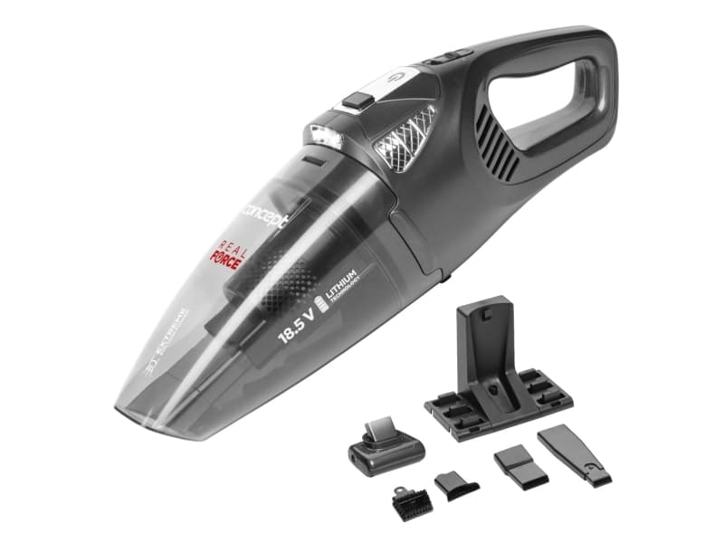 Concept VP4380, Torr, HEPA, Utan påse, 0,45 l, Svart, Batteri