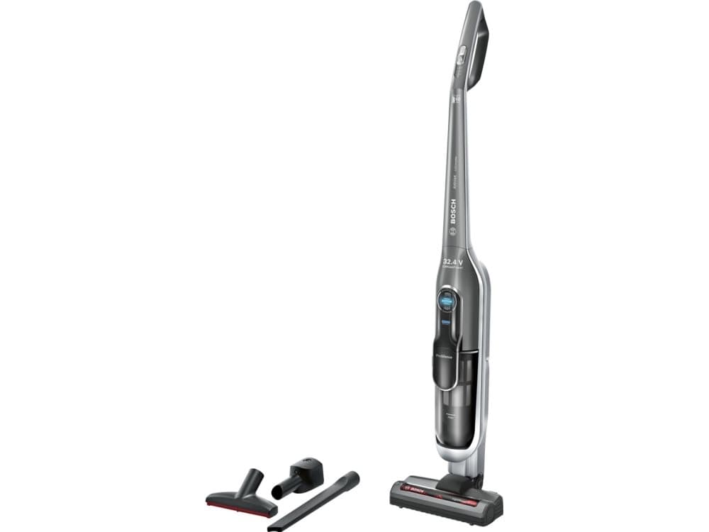 Bosch BBH7SIL, Uten pose, Svart, Grå, Tørr, Hygieniefilter, Filtrering, Gulvoverflater, Teppe, Hardt Gulv, Stair steps, Møbeltrekk