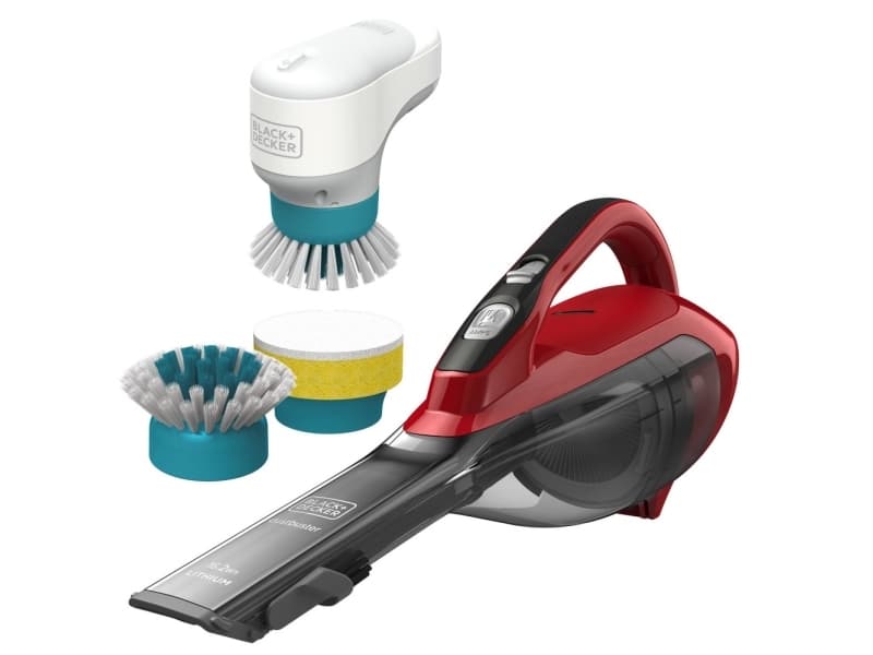 Black & Decker DVA315JBHPC, Torr, Cyklonisk, 893 l/min, Utan påse, 0,5 l, Röd