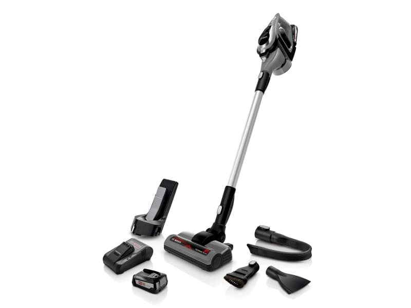 Bosch Serie 8 BCS812KA2, Utan påse, Svart, Silver, 0,4 l, Torr, Filtrering, 76 dB