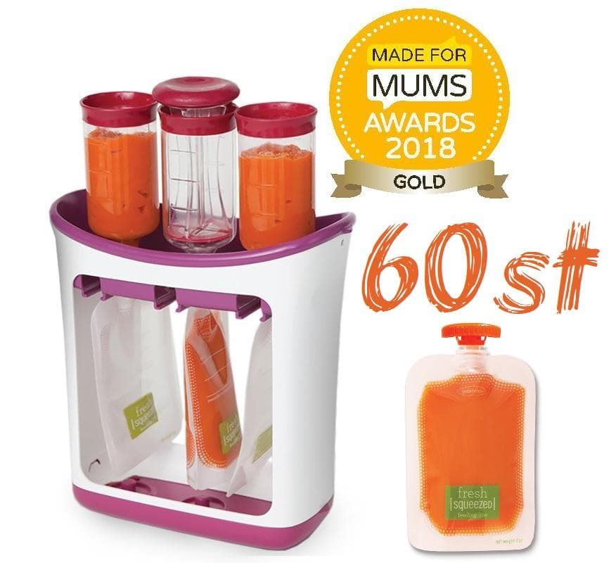 Fill n Squeeze Baby Station Färskpressad Hemlagade kalebasser ink 60st påsar