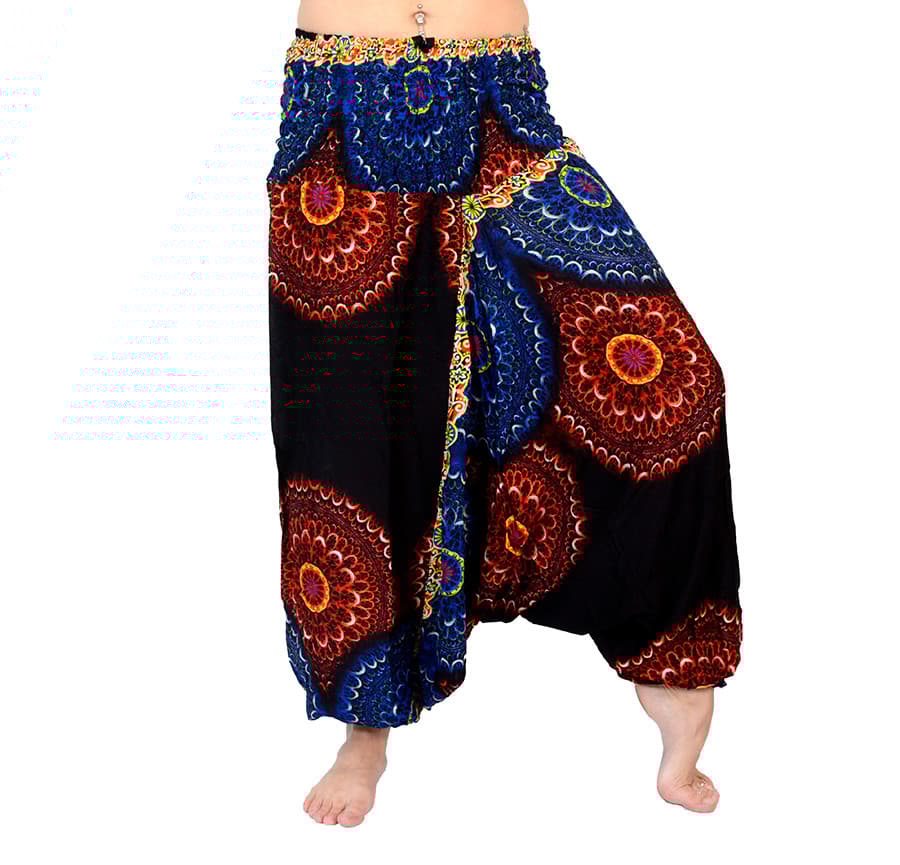 ZAALAC Harem pants 3 in 1, jumpsuit and skirt/blouse,boho.