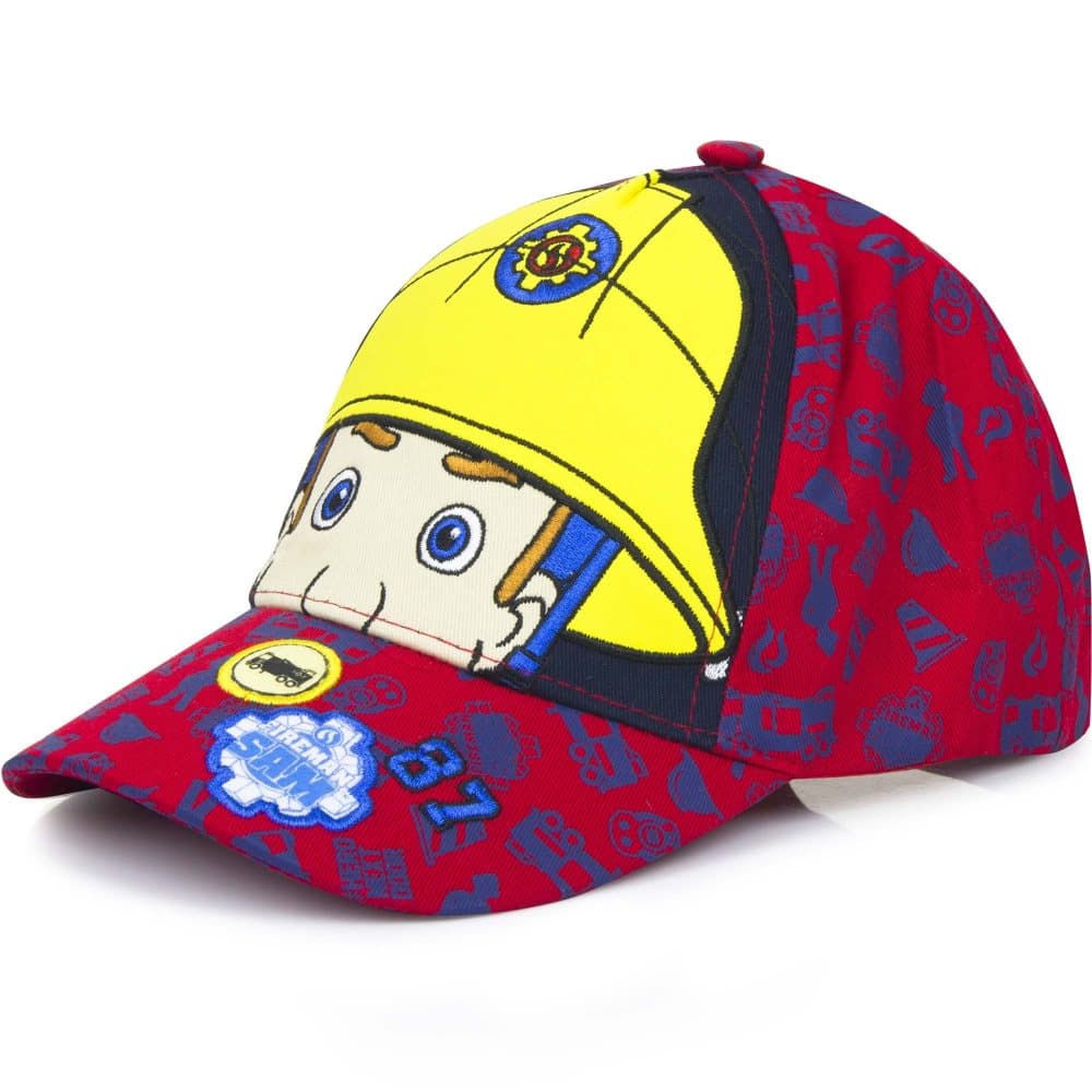 Fireman Sam Childrens/Kids Eyes And Helmet Baseball Cap