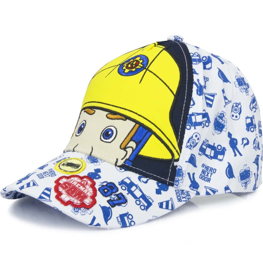 Fireman Sam Childrens/Kids Eyes And Helmet Baseball Cap