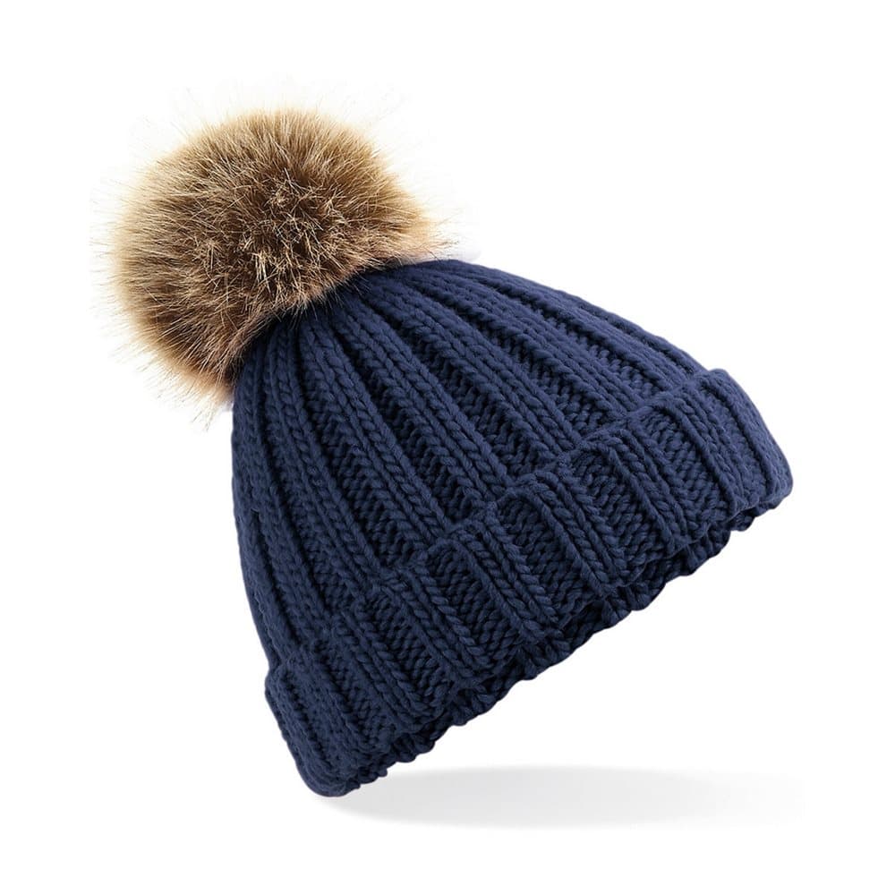 Beechfield Junior Unisex PomPom Chunky Beanie