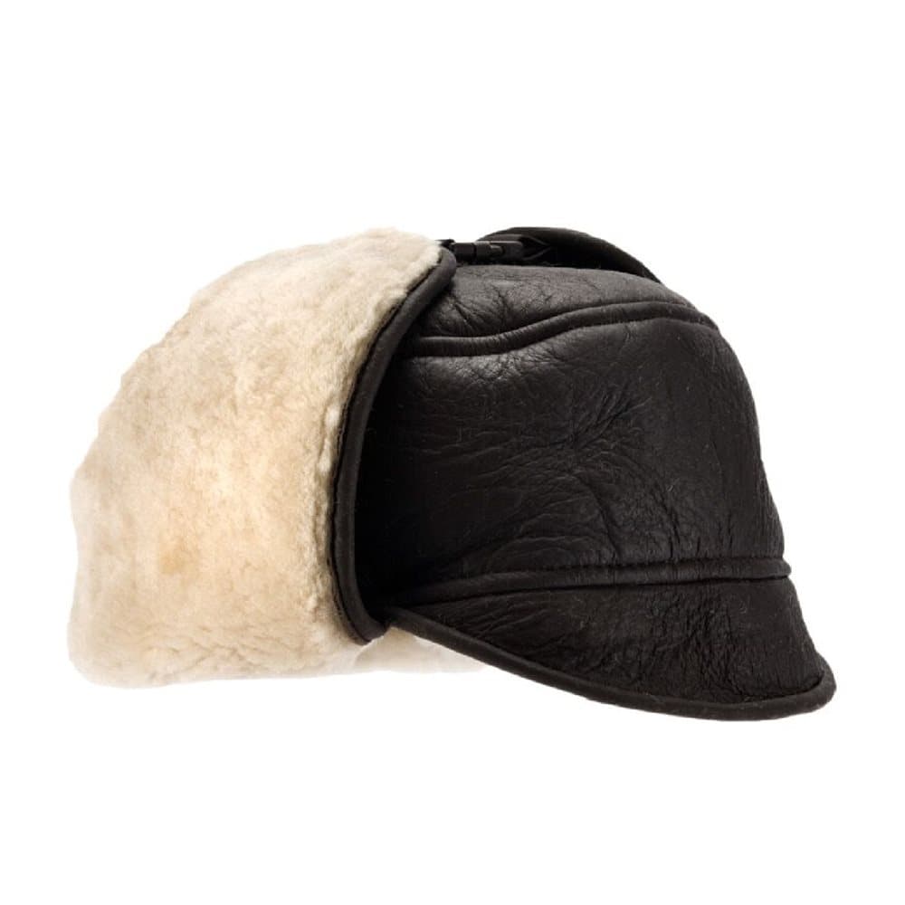 Eastern Counties Leather Mens Harrison Aviator Sheepskin Hat