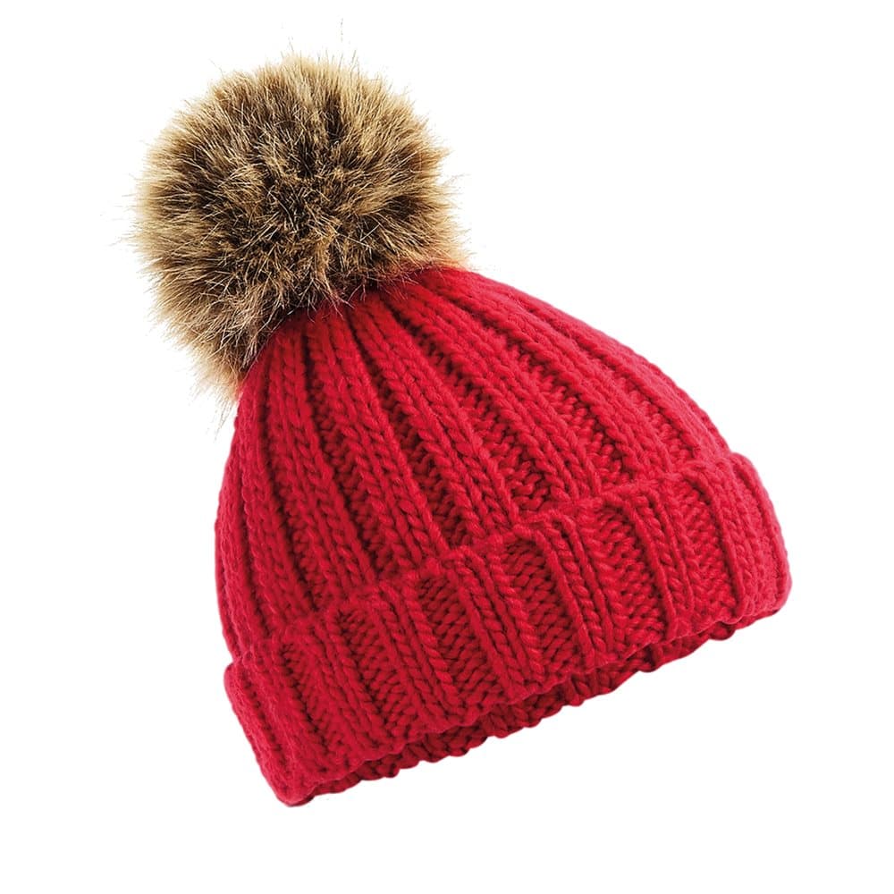 Beechfield Barn / barn Pom Pom Chunky mössa