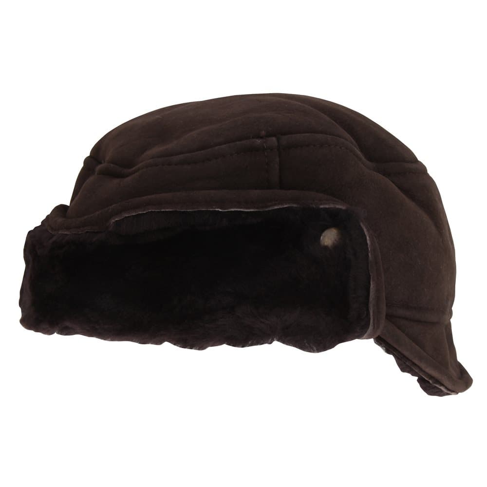 Eastern Counties Leather Mens Caxton Sheepskin Aviator Trapper Hat
