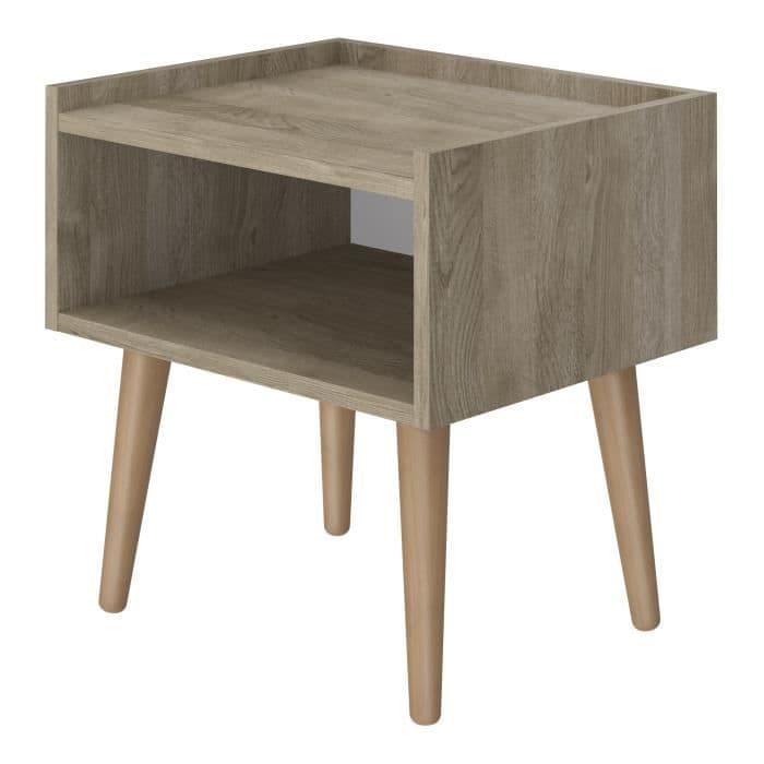 TONSEN Skandinavian yöpöytä tammi sisustus - L 37 cm