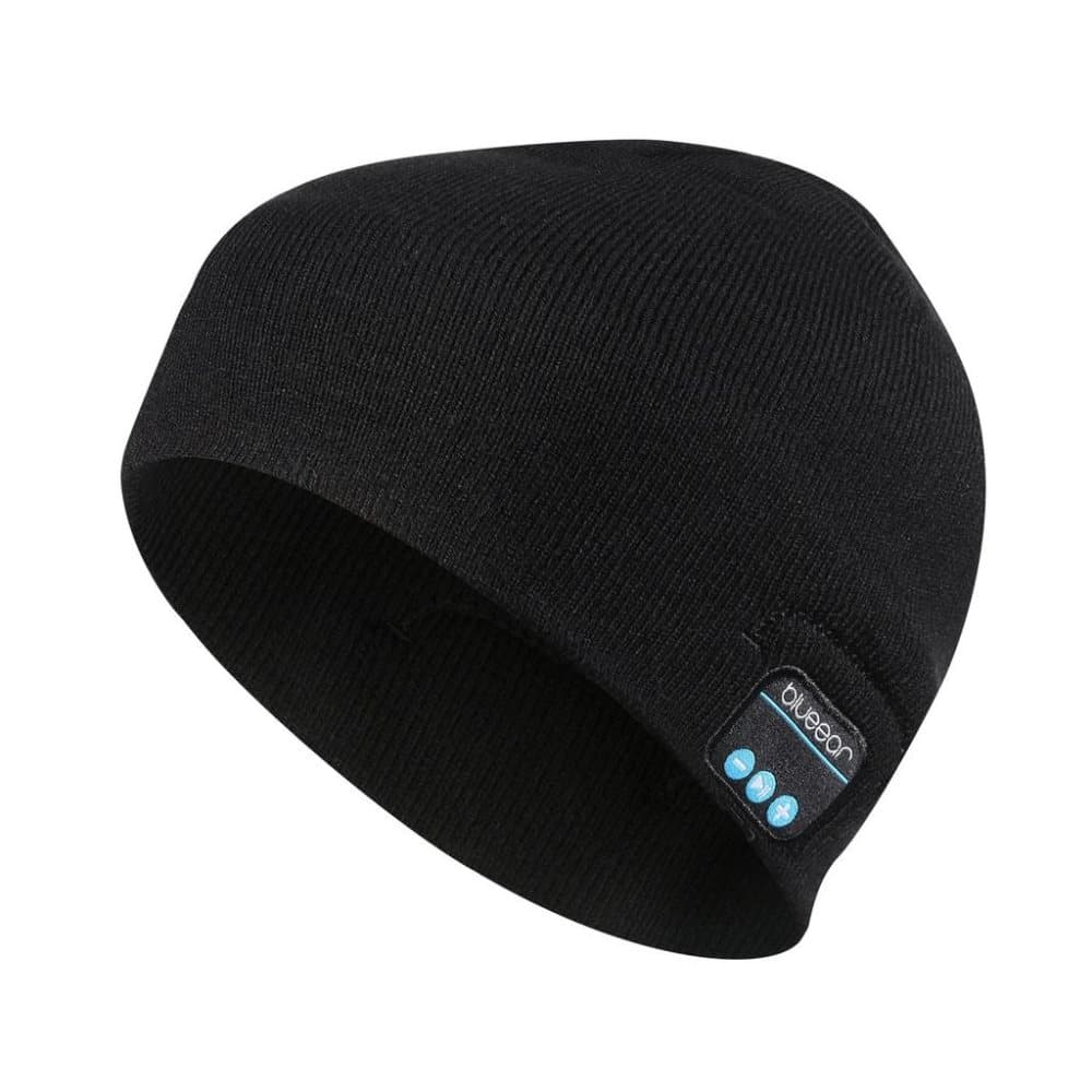 Mössa med Bluetooth hörlurar och mikrofon - svart