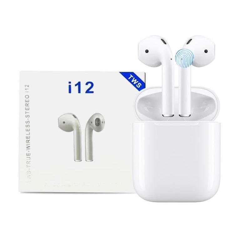 Hörlurar earpods i12 TWS Siri Popup Touch - Bluetooth 5.0