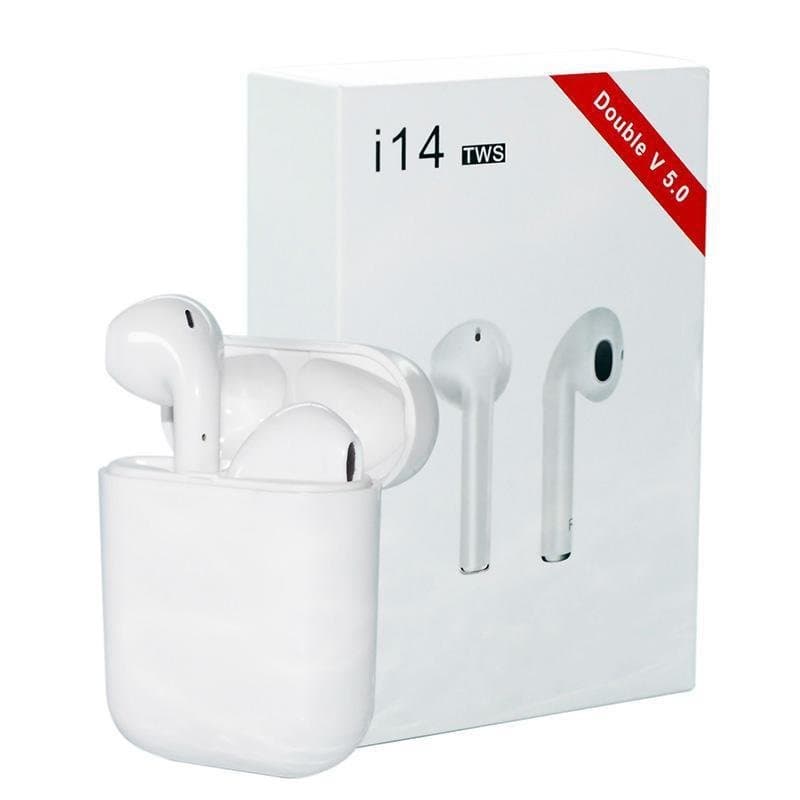 Hörlurar earpods i14 TWS med Bluetooth 5.0 - för iOS & Android