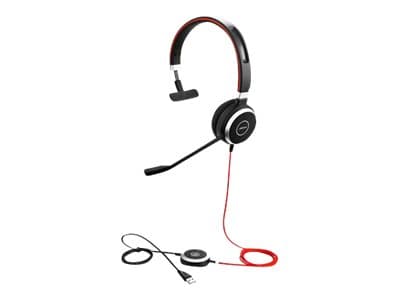 Jabra Evolve 40 UC mono - Hodesett - on-ear - kablet - 3,5 mm jakk