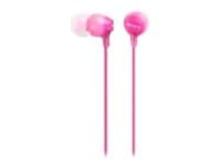 Sony MDR-EX15LP - EX Series - hörlurar - inuti örat - kabelansluten - 3,5 mm kontakt - rosa