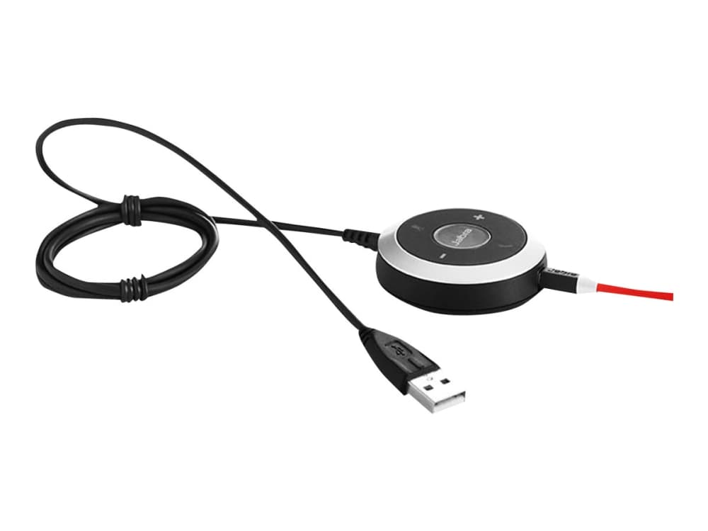 Jabra Evolve 40 UC stereo - Hodesett - on-ear - kablet - USB, 3,5 mm jakk - lydisolerende
