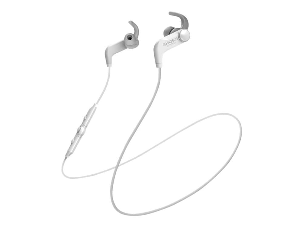 Koss BT190i - Ørepropper med mikrofon - i øret - Bluetooth - trådløs - hvit