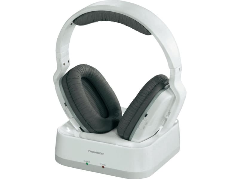 Thomson WHP3311W Trådløs Over Ear hovedtelefoner Over-ear Lydstyrkeregulering Hvid