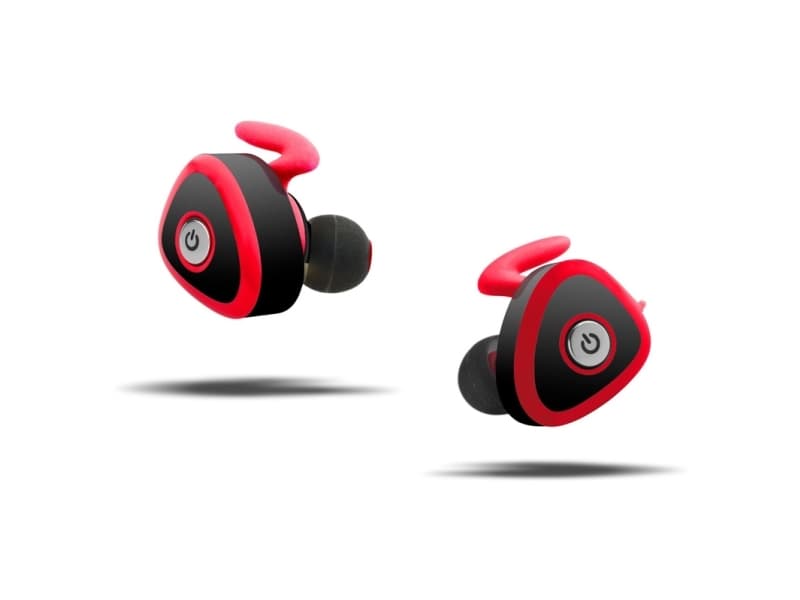 KitSound Comet, Hodesett, In-ear, Svart, Rød, Stereofonisk, Trådløs, Intraaural