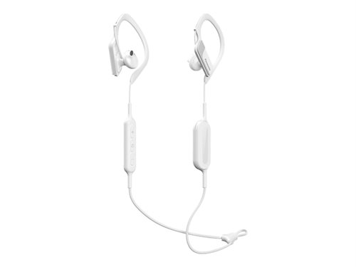Bild av Panasonic Wings RP-BTS10 - Hörlurar med mikrofon - inuti örat - montering över örat - Bluetooth - trådlös - vit