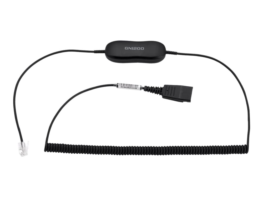 Jabra GN1218 AC Attenuation - Hodetelefonkabel - Quick Disconnect (P) - 2 m - for Cisco IP Phone 78XX, 88XX; BIZ 1500, 2300, 2400