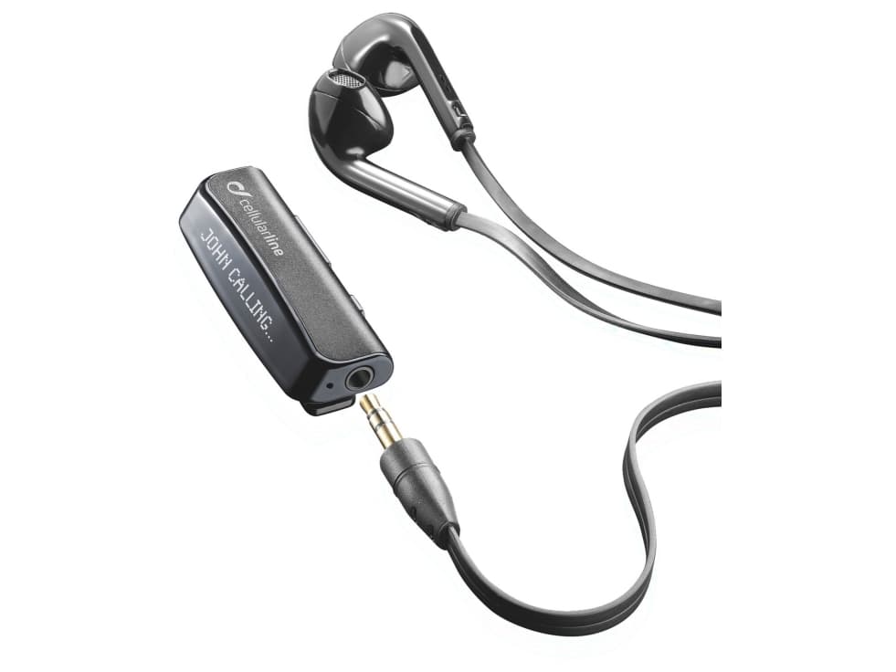 Cellularline Vision Clip, Hodesett, In-ear, Svart, Stereofonisk, Digitalt, Universell