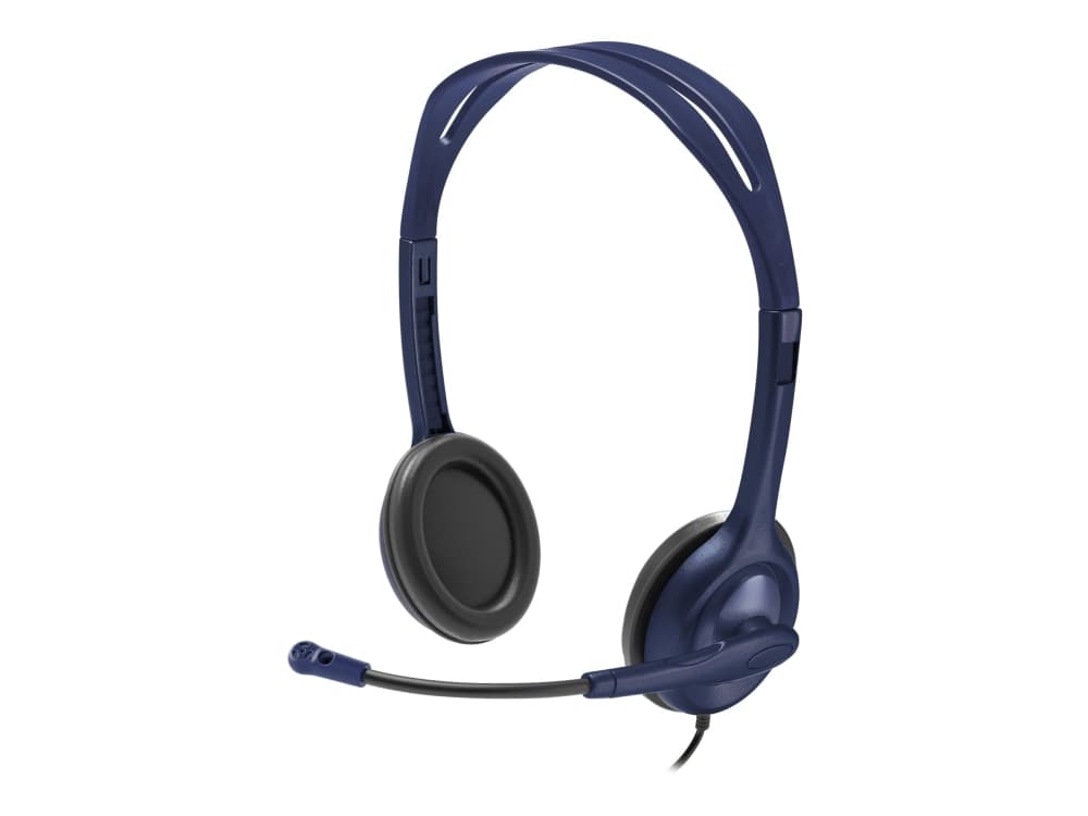 Logitech - Hodesett - on-ear - kablet - 3,5 mm jakk - midnattsblå - akademisk (en pakke 5)