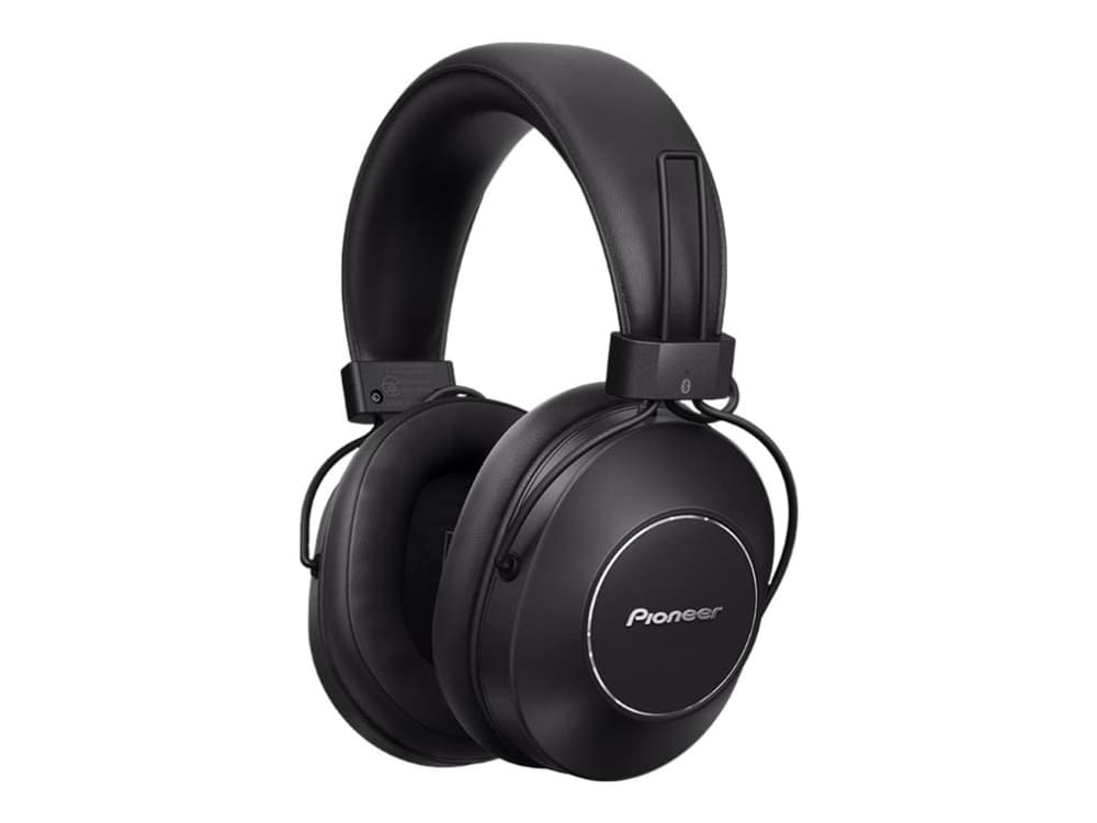 Pioneer SE-MS9BN - Scene Style Series - hörlurar med mikrofon - fullstorlek - Bluetooth - trådlös - NFC - aktiv brusradering - 3,5 mm kontakt - svart