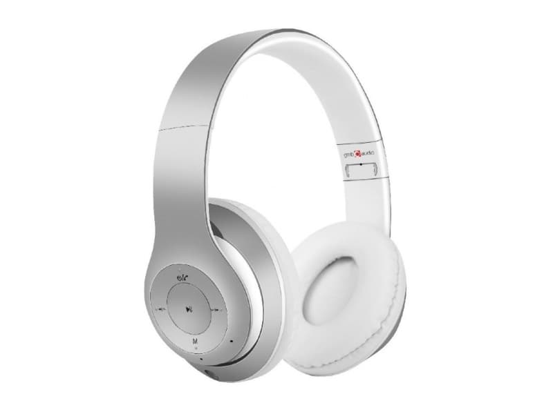 Gembird BHP-MXP-SW, Headset, Huvudband, Samtal och musik, Silver, Vit, Binaural, Trådlös