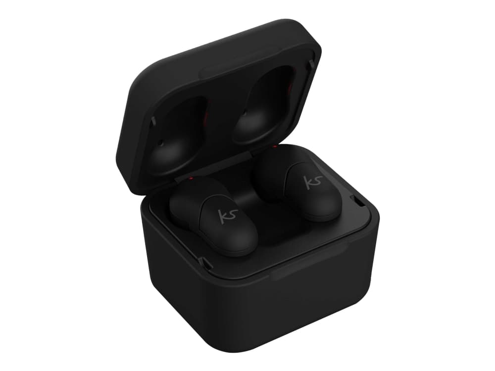 KitSound FUNK 35 - True wireless-hodetelefoner med mikrofon - i øret - Bluetooth - svart
