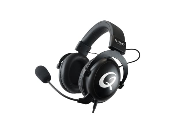 QPAD QH-91, Hodesett, Boom microphone, Hodebånd, Spilling, Svart, Stereofonisk
