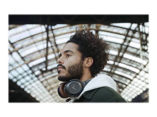 Bild av beyerdynamic Lagoon ANC Explorer - Hörlurar med mikrofon - fullstorlek - Bluetooth - trådlös - NFC - aktiv brusradering - 3,5 mm kontakt - grå, brun