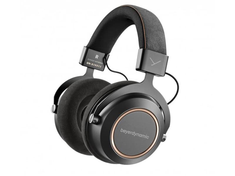 beyerdynamic Amiron Copper Bluetooth® HiFi Over Ear hovedtelefoner Over-ear High Resolution Audio, Lyd-personalisering Sort, Kobber
