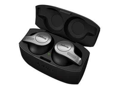 Jabra Elite 65t - True wireless-hodetelefoner med mikrofon - i øret - Bluetooth - svart