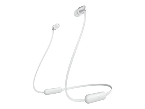 Bild av Sony WI-C310 - Hörlurar med mikrofon - inuti örat - Bluetooth - trådlös - vit